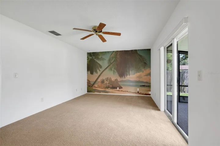 Actual Family Room- It wall paper on wall