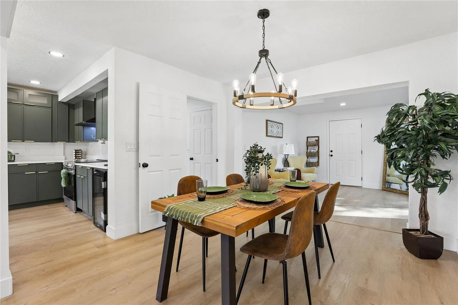 Open dining area connects seamlessly to the kitchen and living spaces