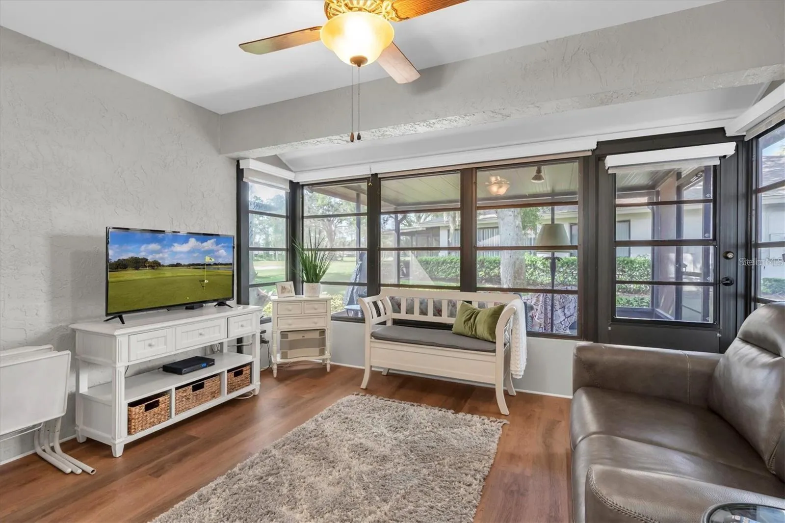 Ducted converted porch allows for additional living space
