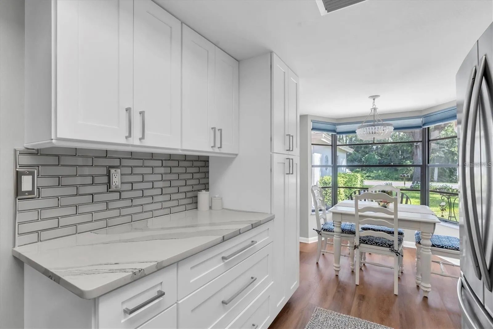 Renovated kitchen with high end finishes