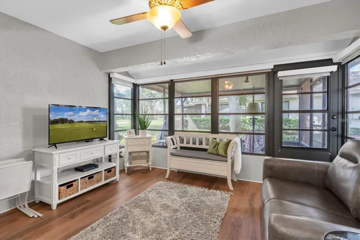 Ducted converted porch allows for additional living space