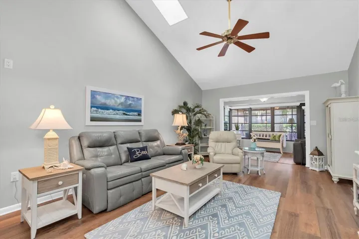 Vaulted Ceiling with sky lights
