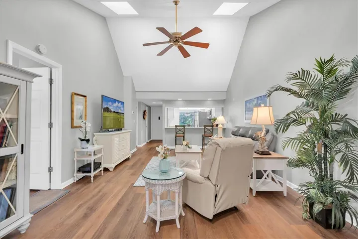 Vaulted Ceiling with sky lights