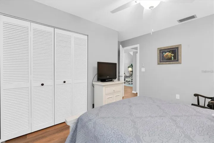 Spacious guest bedroom