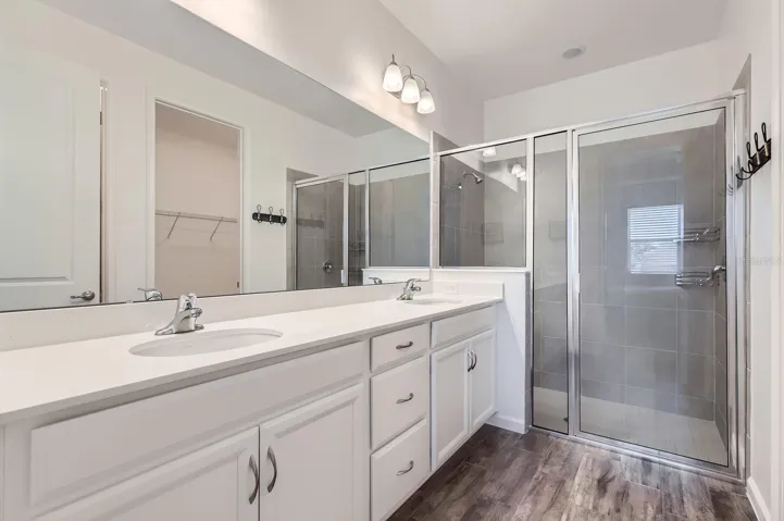 Master Bathroom, complete with walk-in shower and walk-in closet.