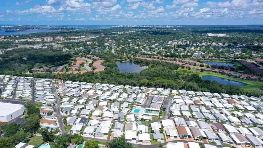 Aerial View showing the proximity to Cultural, Downtown Sarasota (upper middle).