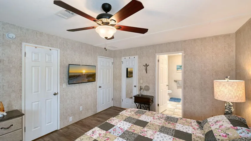 Primary Bedroom with 2 Walk-In-Closets