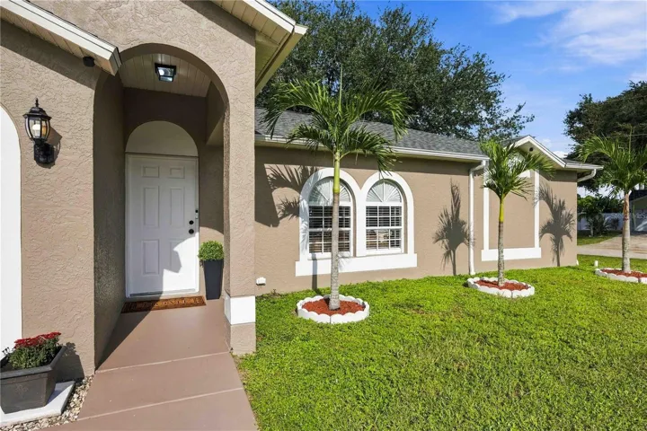 Walkway to front door