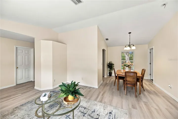 View to Dining room from living room