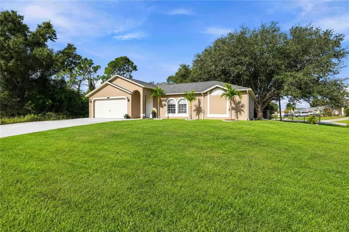 Large front yard
