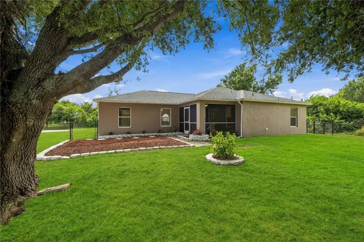 Large backyard