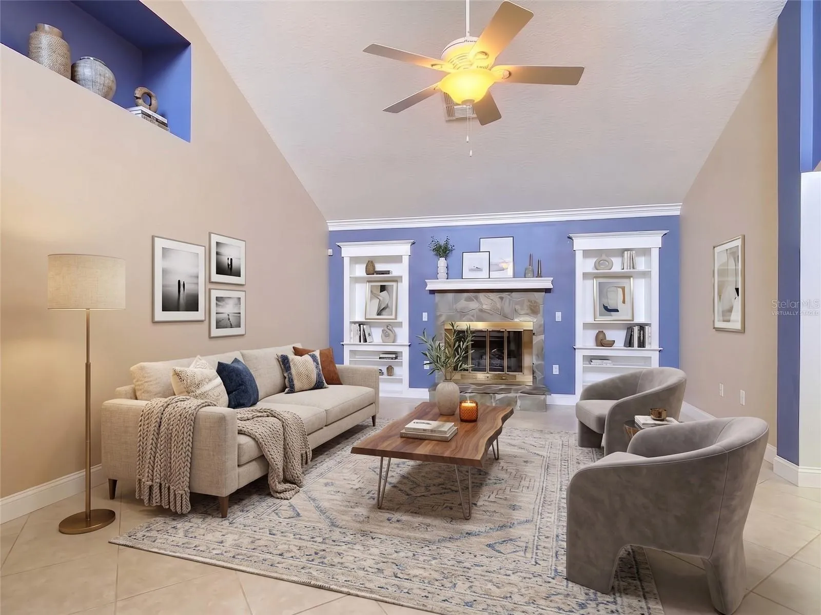 Living Room Virtually Staged