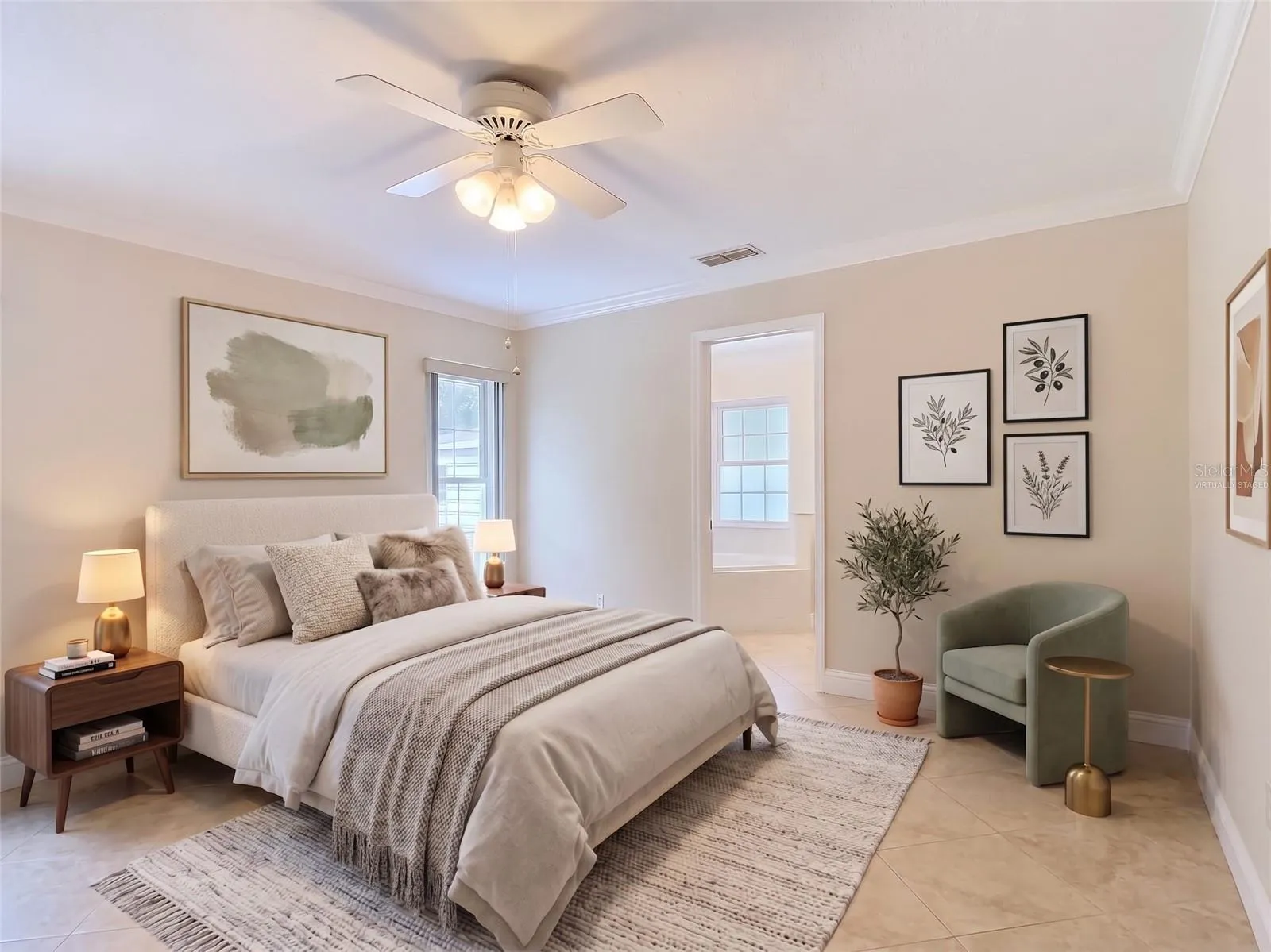Primary Bedroom Virtually Staged