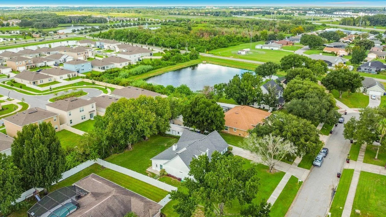 Aerial Views of home and neighborhood