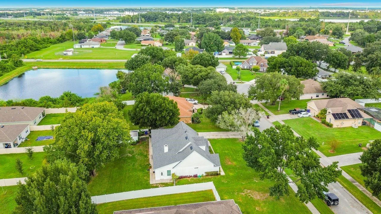 Aerial Views of home and neighborhood