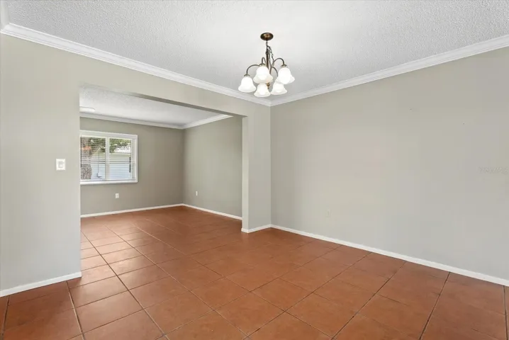 Dining room looking into the family room/flex room