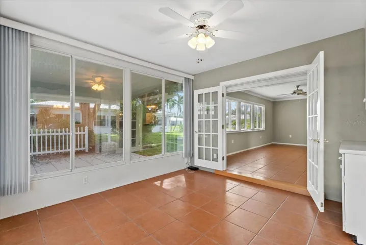 French doors leading into beautiful bonus room