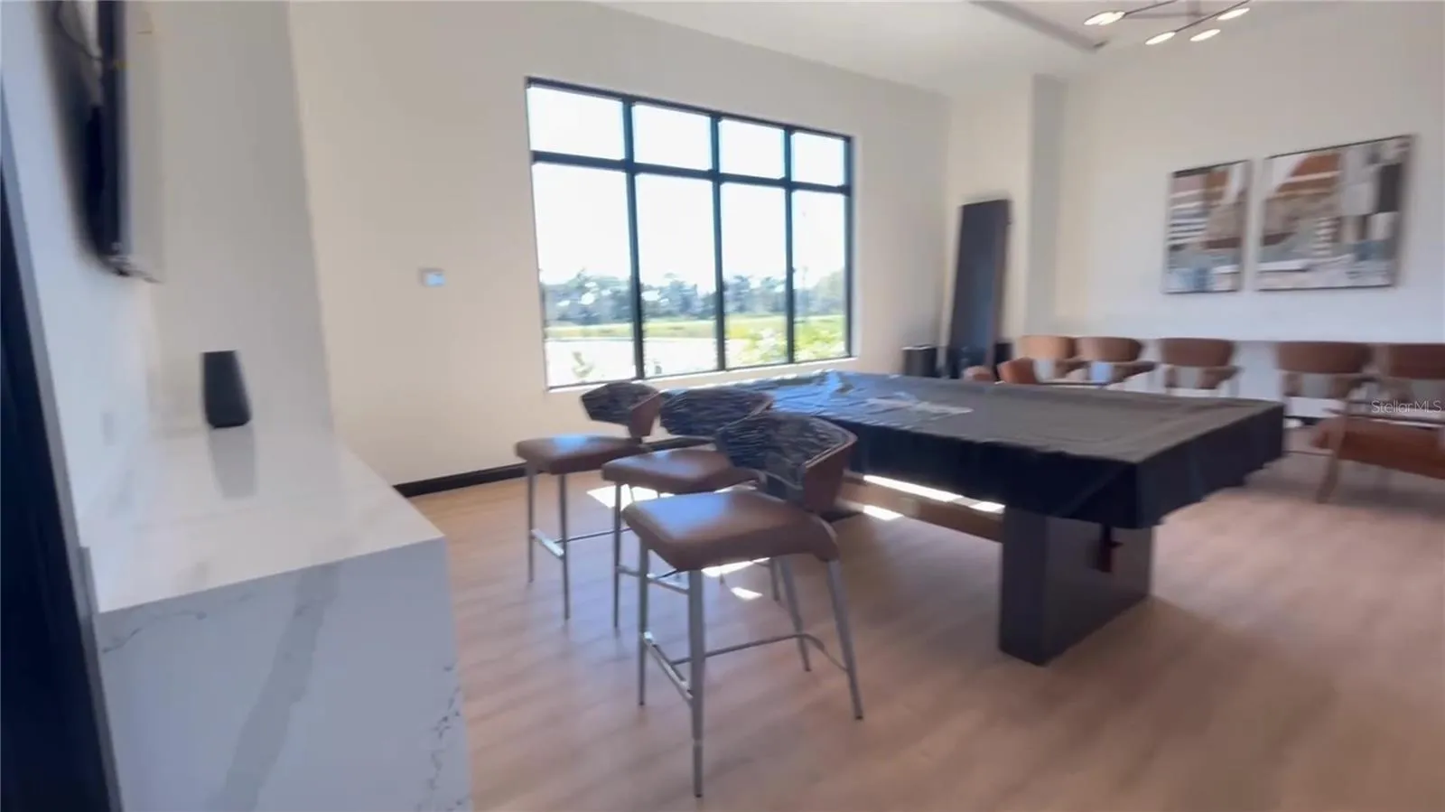 Clubhouse Pool Table &amp; Game Area
