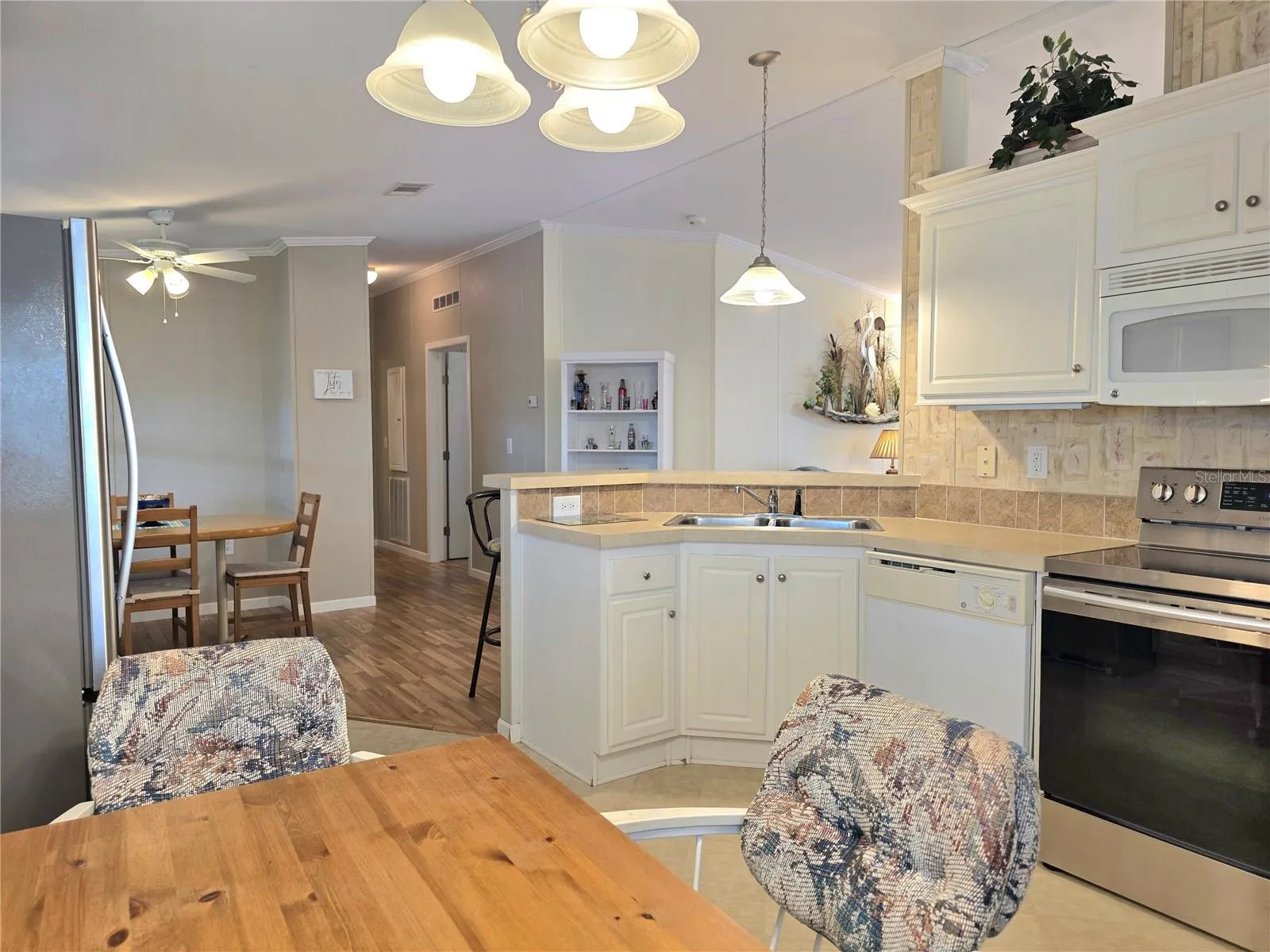 Kitchen looking towards dining area.