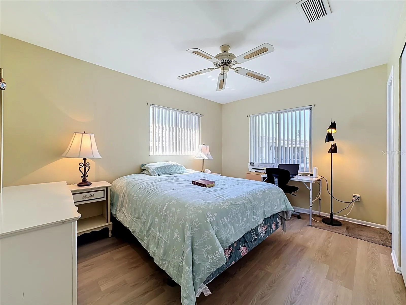 Primary Bedroom With Ceiling Fan