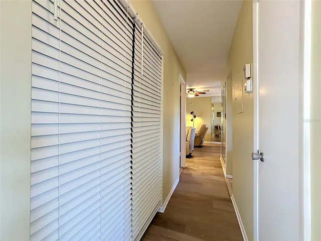 Newer HVAC and Water Heater Behind Blinds