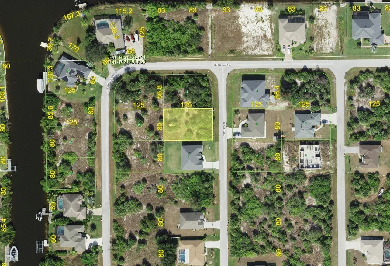 County map of lot