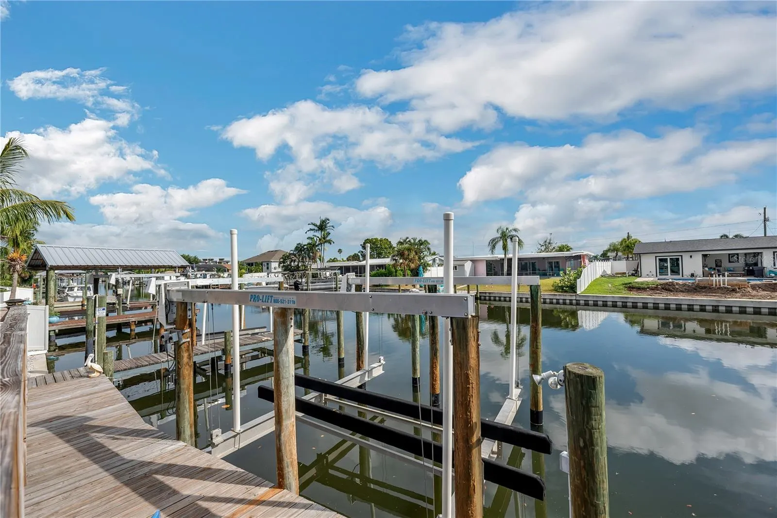 Second of two boat lifts.