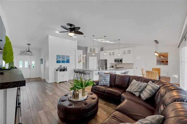 This great room was designed for comfortable living and entertaining!