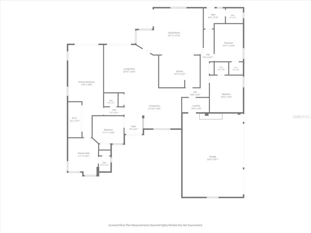 Floor Plan w/ Room Size