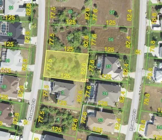 County map of lot