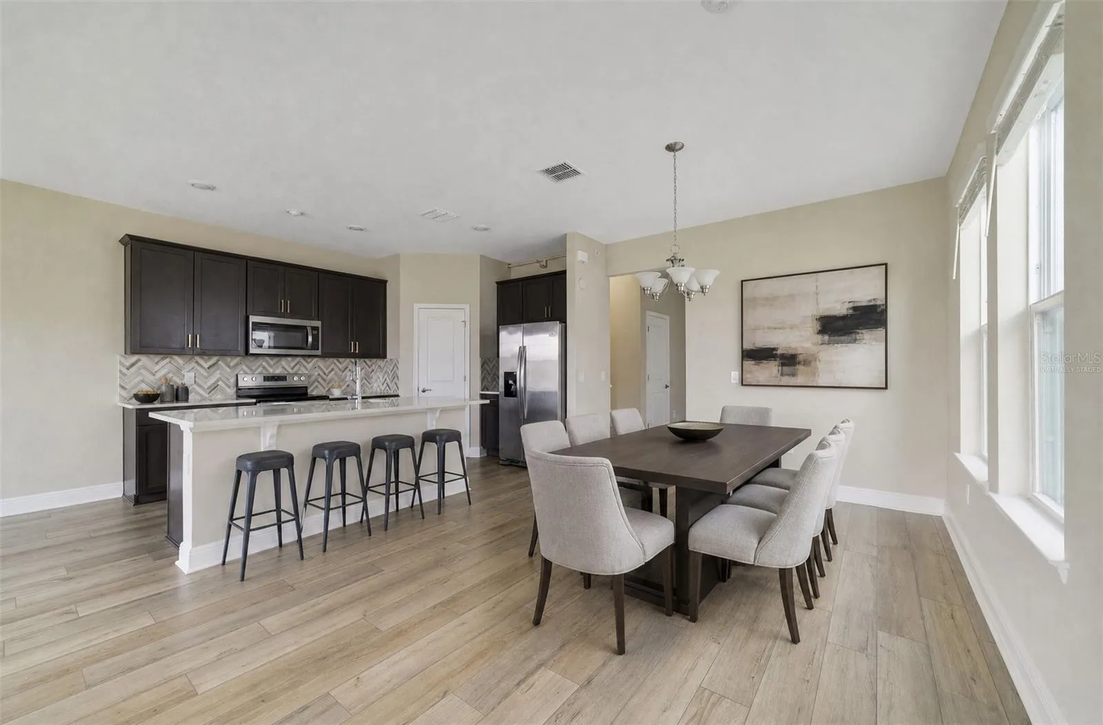 The Dining Area. Virtually Staged