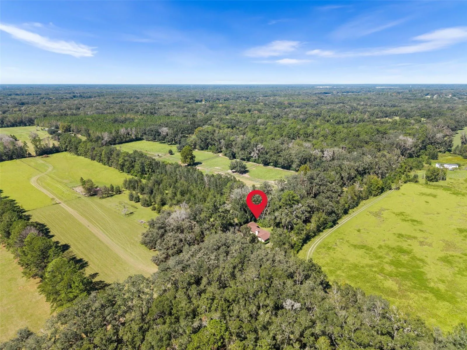 Home is on the NE corner of the property.