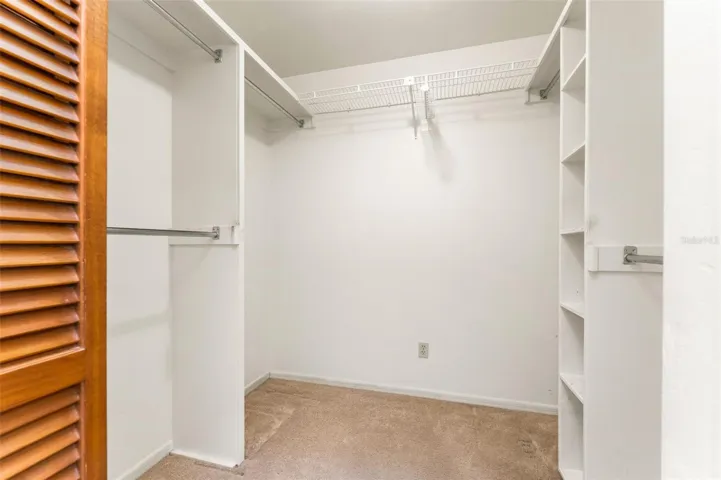 Primary walk in closet