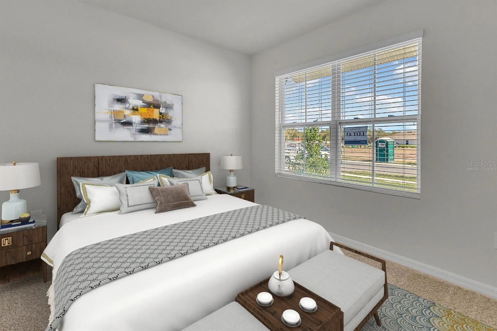 Bedroom - virtually staged
