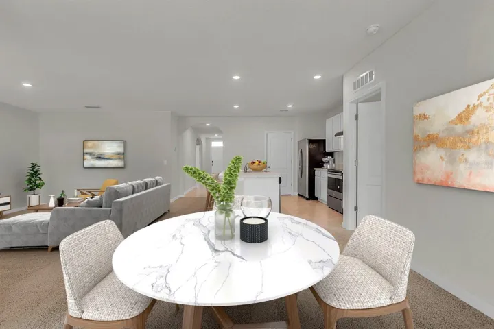 Dining area - virtually staged