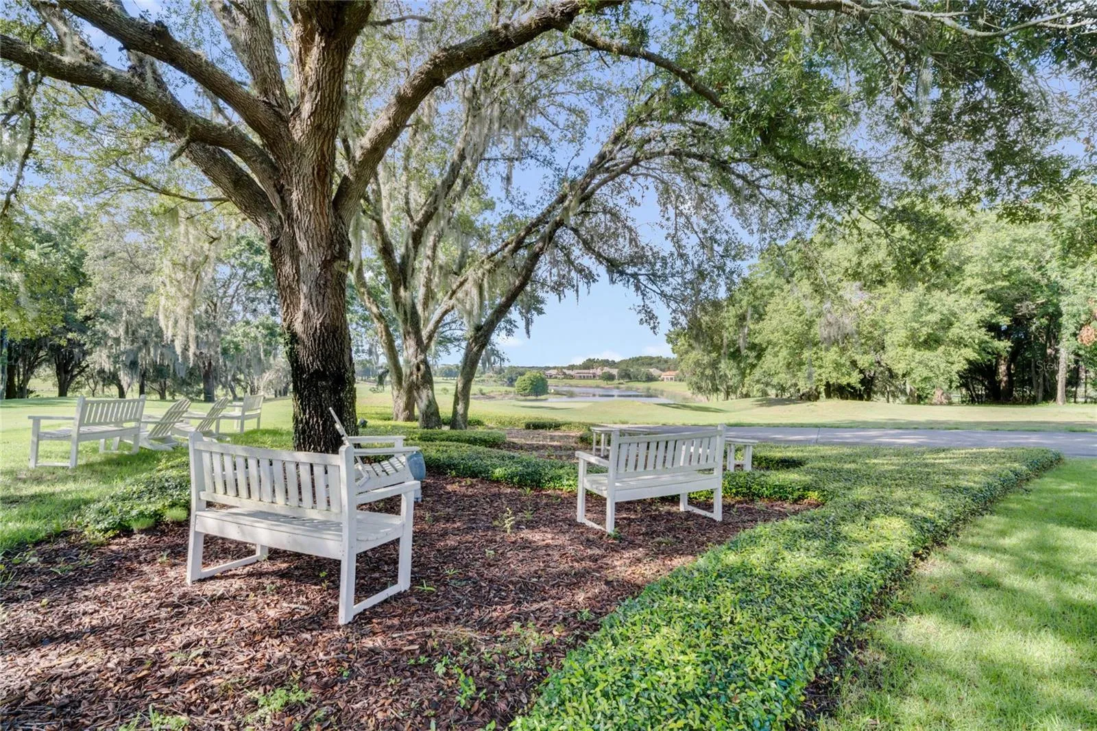 Shady sitting areas