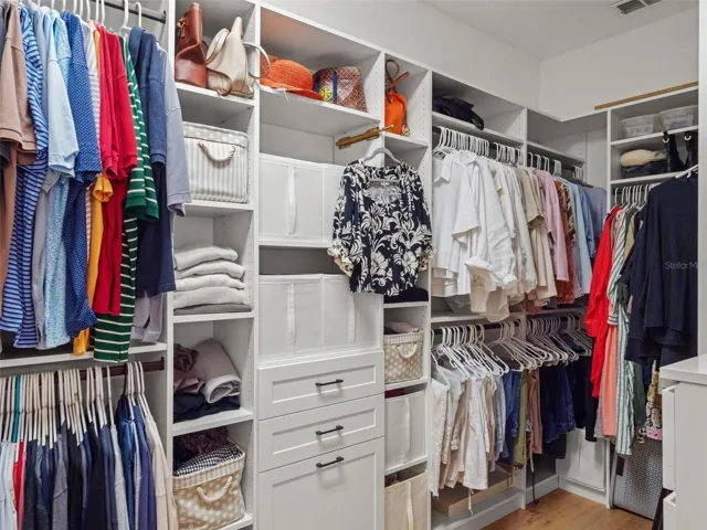 Custom primary closet