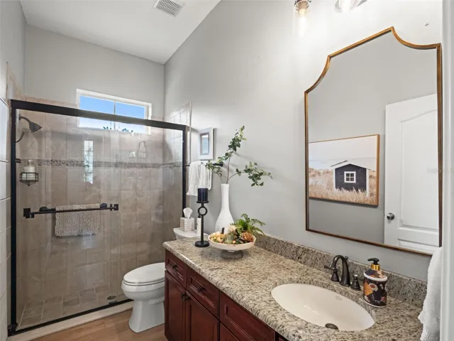Full bath with walk in shower