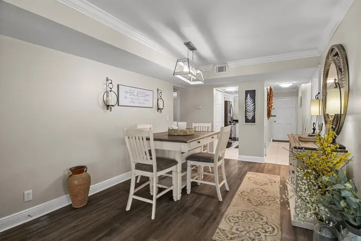 Dining room looking into the Hallway