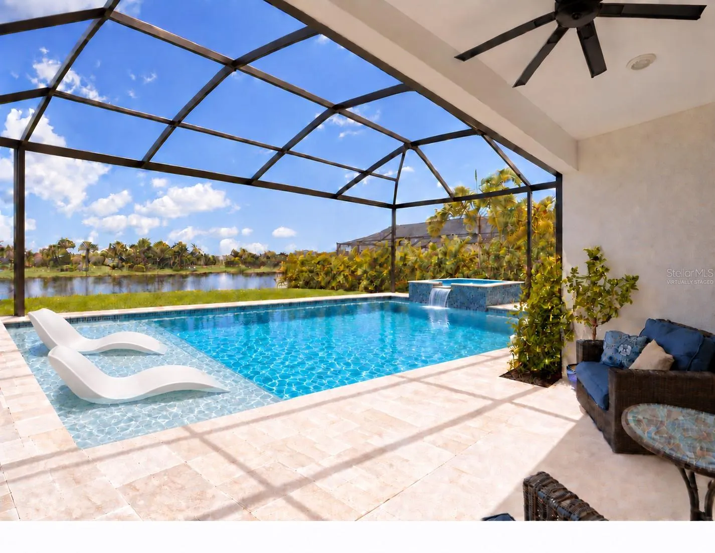 VIRTUALLY STAGED POOL