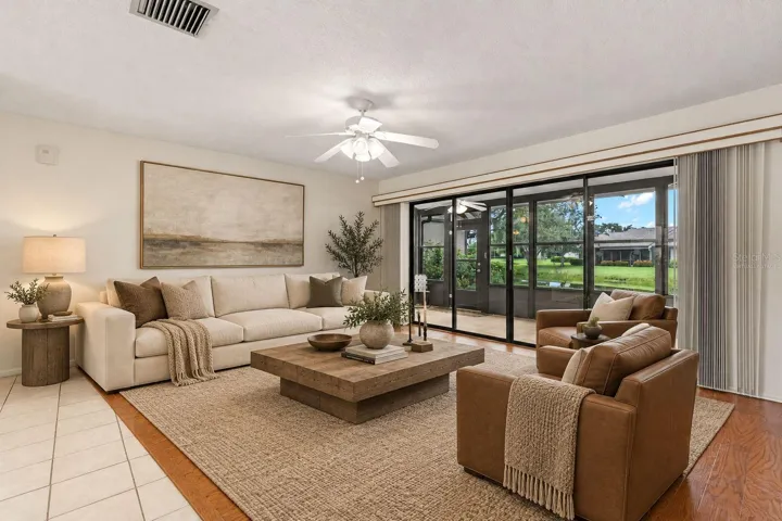 Living room Virtually staged
