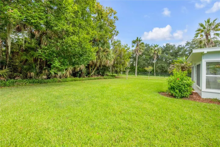 Back & Side Yard-  looking West