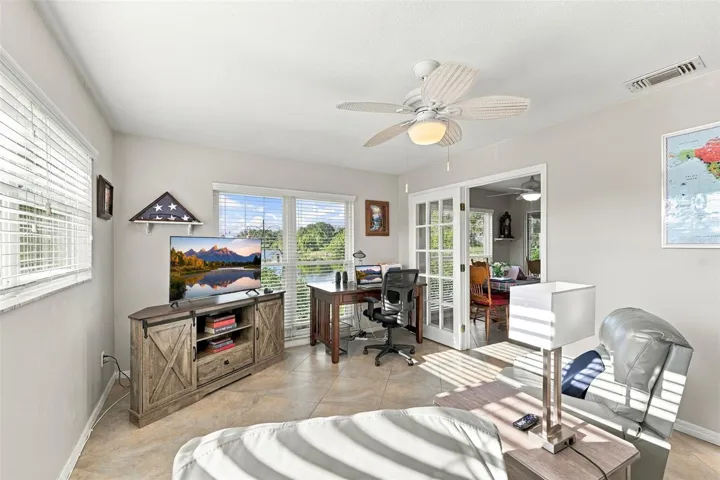 Large and spacious with a glass pane door for an updated look and what a view!!