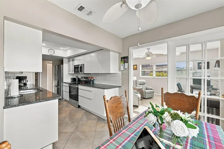 Kitchen is spacious and bright, without also being the center of the home, so no one has to see any dirty dishes!