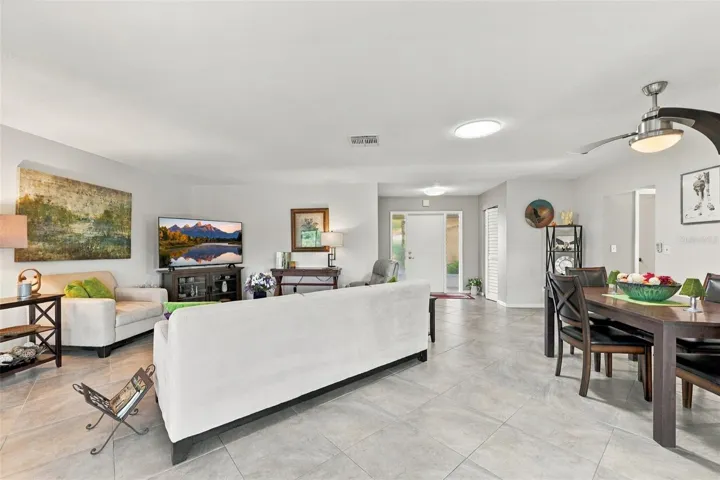 An wonderfully large open floor plan with natural Florida sunshine entering from all sides.