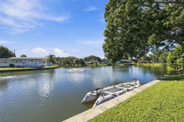Lake view with 2 boat cleets