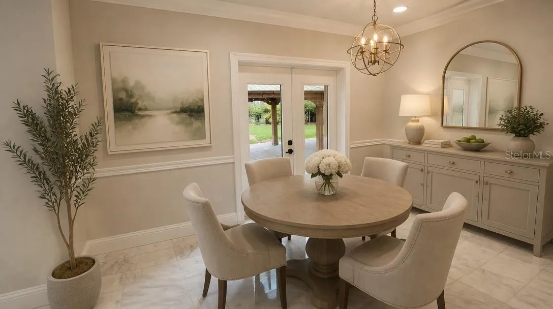 Breakfast Nook Staged