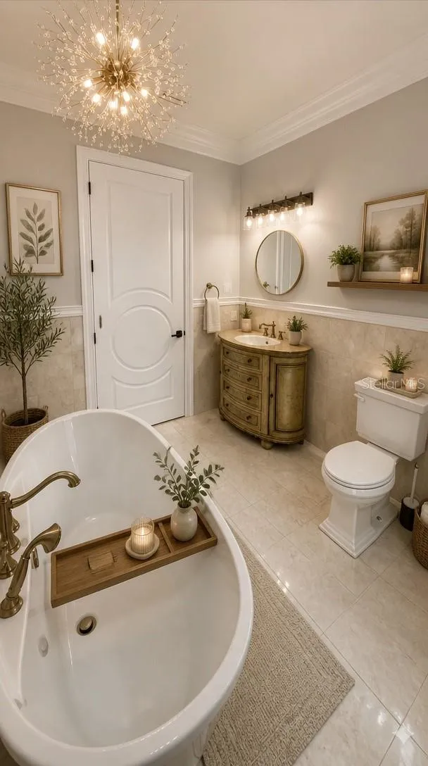 Downstairs Bathroom Staged