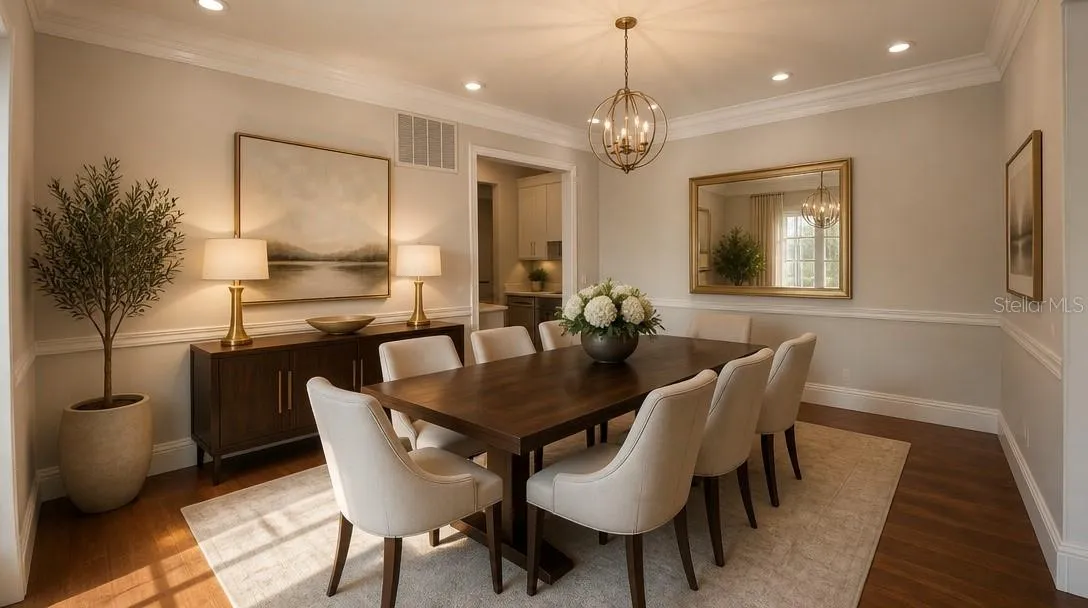 Formal Dining Room Staged