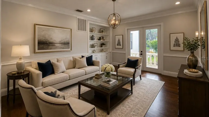 Formal Living Room Staged